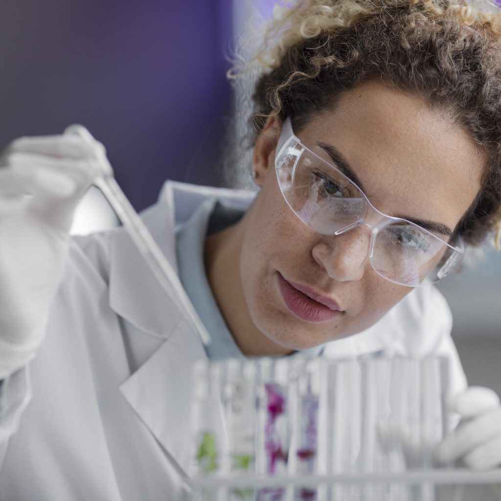 Scientist conducting laboratory research relevant to oncology CRO services